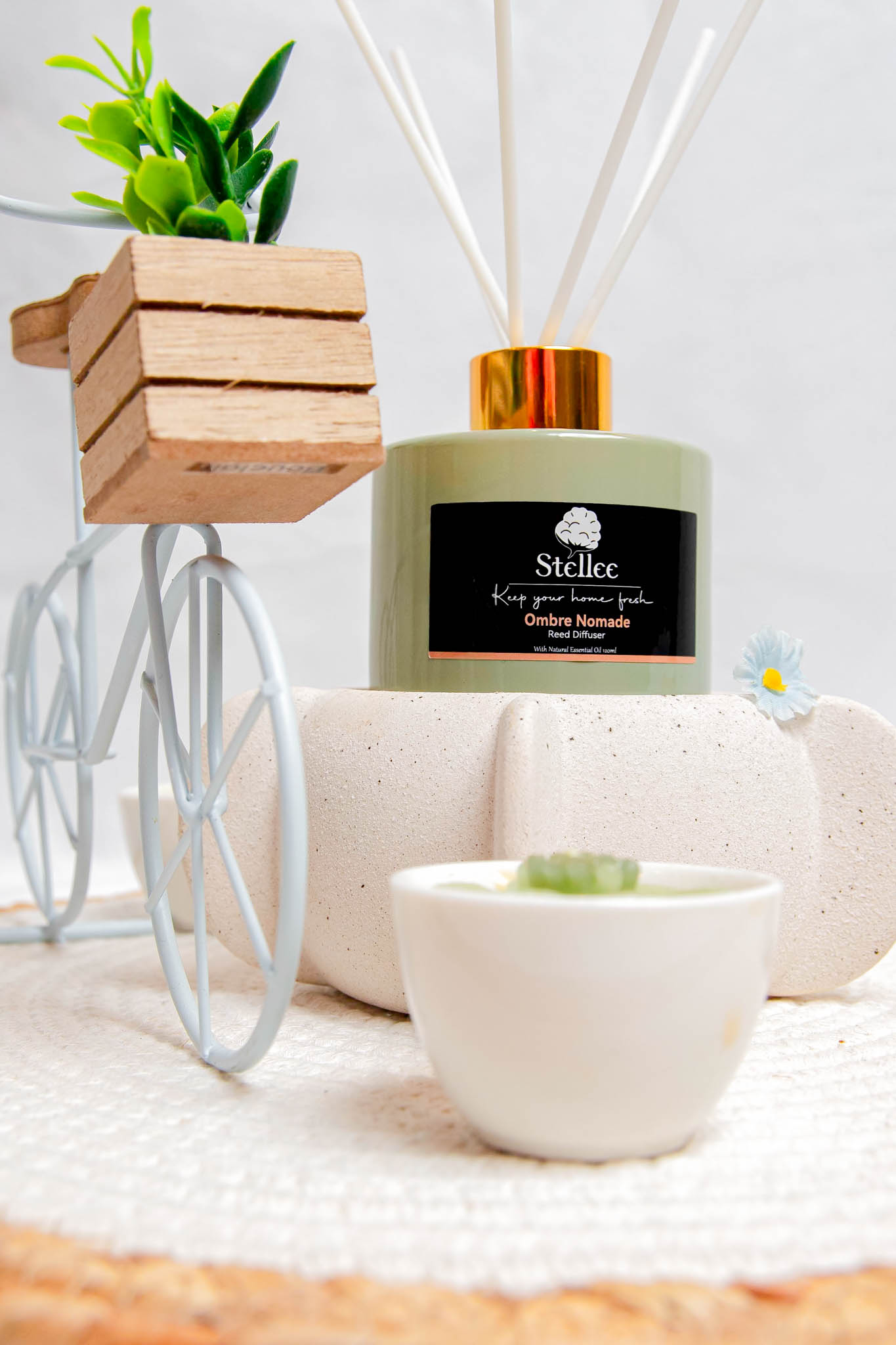 120ml Diffuseurs à batons, Ombre Nomade & Hilton B Parfum maison